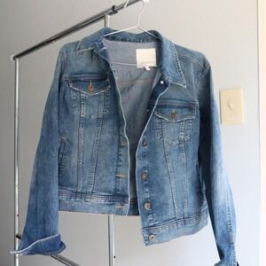 Ella Moss Denim Jacket Womens Fall Winter Stylish Coat